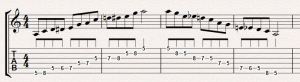 Blues Scale Example